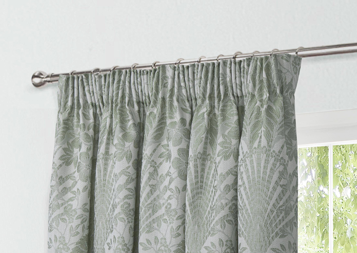 Keswick Pencil Pleat, Sage - Ready Made Curtains - Image 9